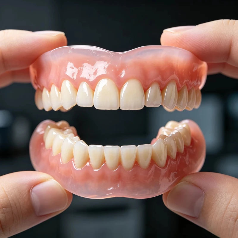 Comfort Fit Silicone Denture Set for Natural Smile - 1
