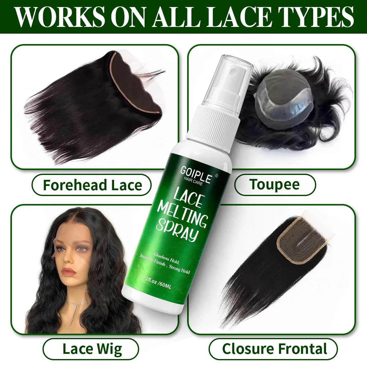 60ml Lace Melting Spray Adhesive for Wigs - 4