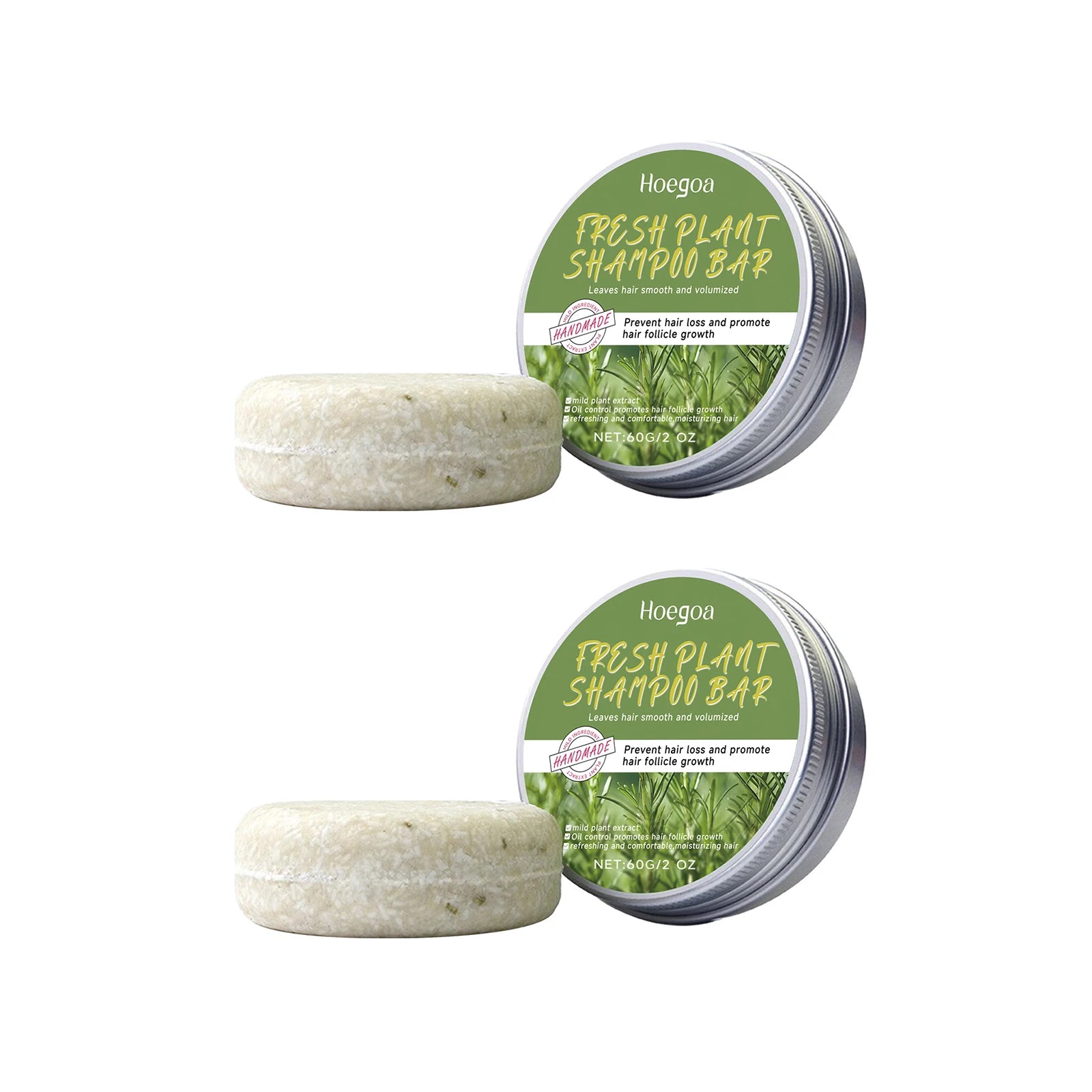 Rosemary Shampoo Bar for Hair Growth and Scalp Oil Control 60g - 16