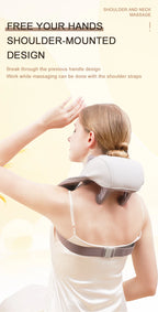 Wireless 6D Deep Tissue Neck and Shoulder Massager with Heat