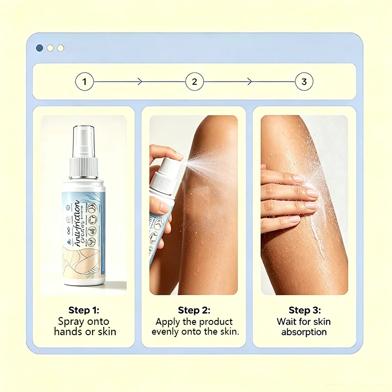 Anti-Friction Body Spray Hydrating Anti-Chafing Mist for Skin and Fabric - 10