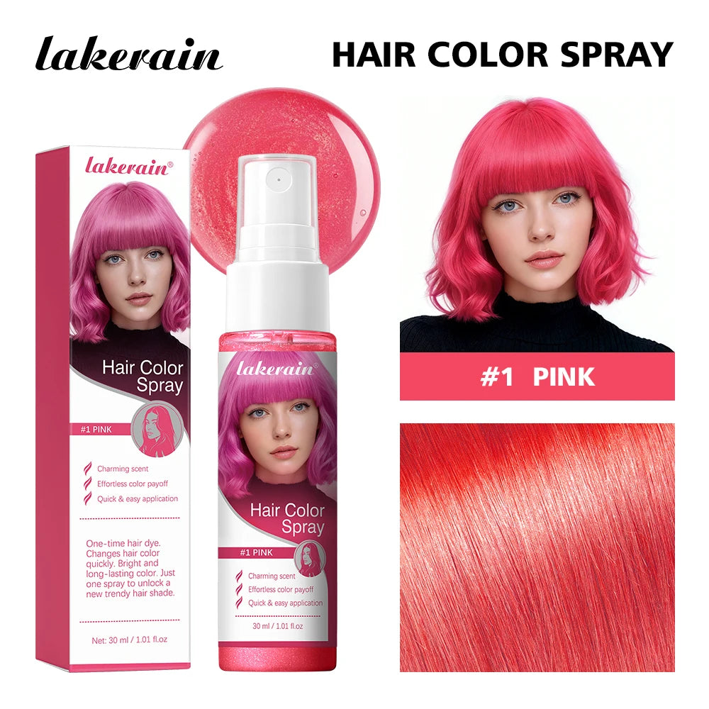 Temporary Hair Color Spray for Instant Styling