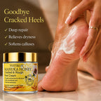 YUITIKUE Manuka Honey Foot Cream for Cracked Heels and Dry Skin Repair