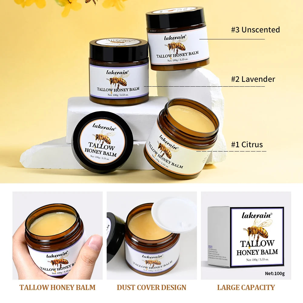 Whipped Beef Tallow and Honey Moisturizing Face and Body Balm - 6