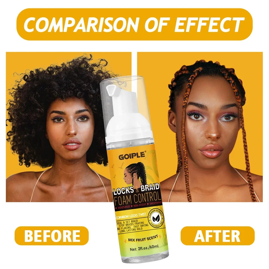 Rinse Free Braid Shampoo and Foam Mousse Set with Nightcap
