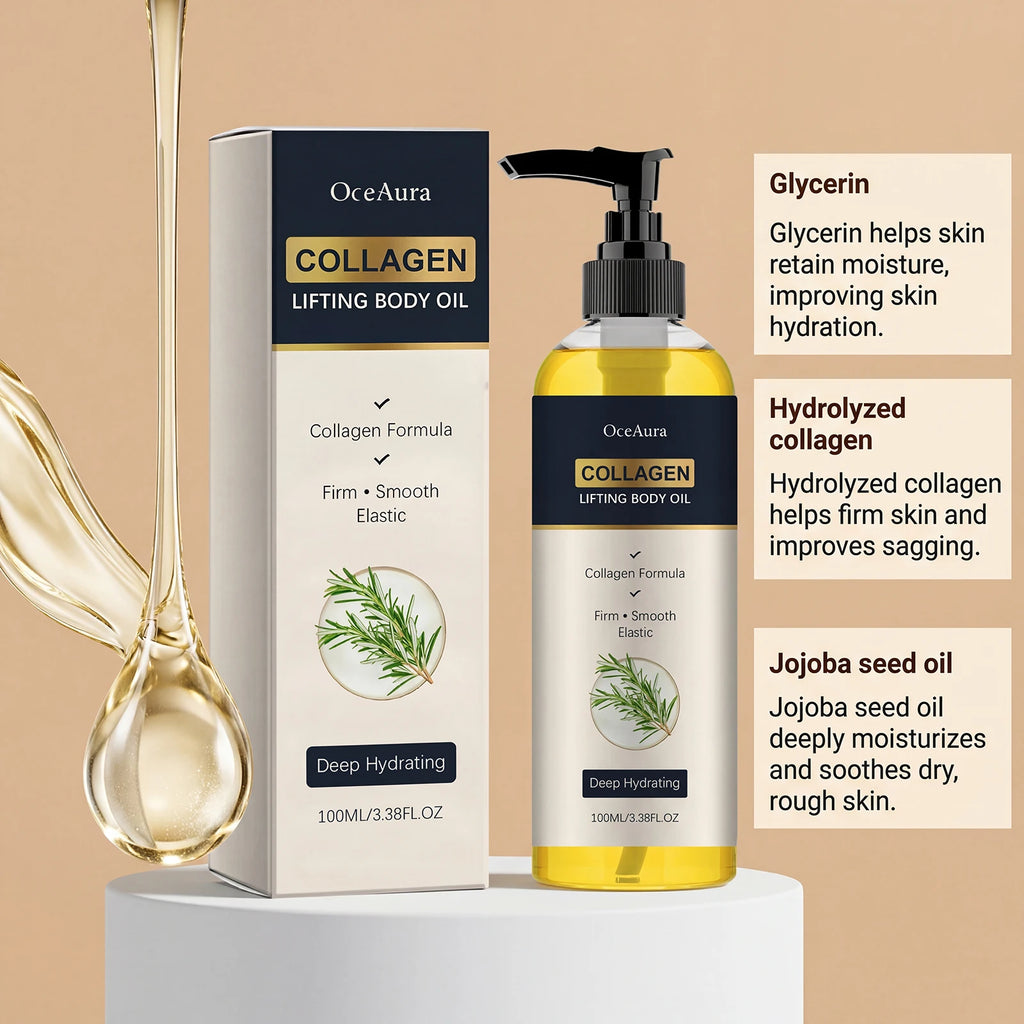 Collagen Firming Body Oil for Skin Elasticity and Moisturizing
