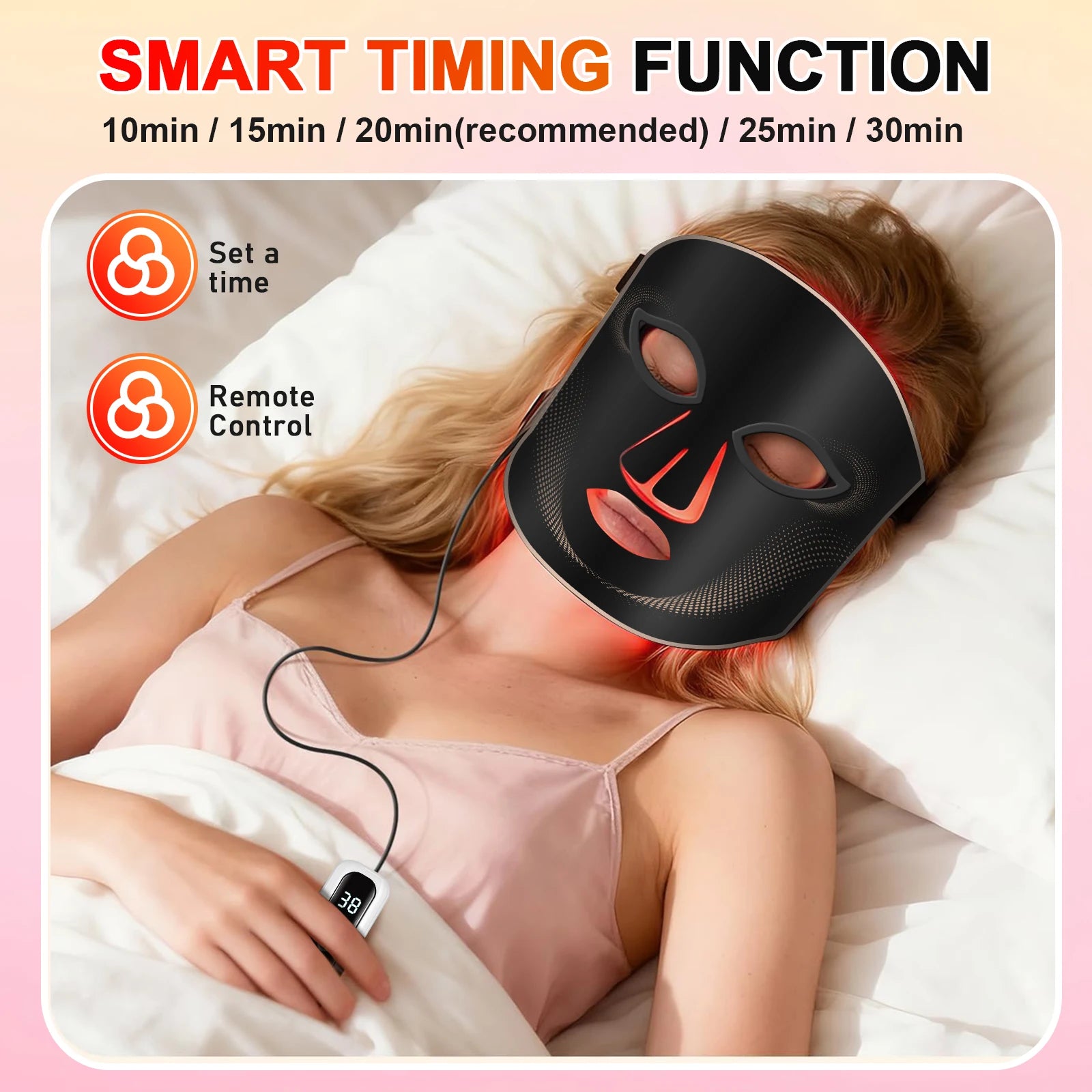 7-Color LED Silicone Facial Mask for Skin Rejuvenation - 13