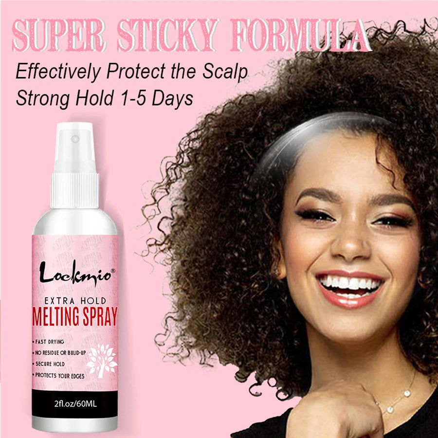 60ml Melting Spray for Lace Front Wigs with Long Lasting Secure Hold