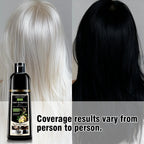 3 in 1 Black Hair Dye Shampoo and Soap for Gray Hair Coverage