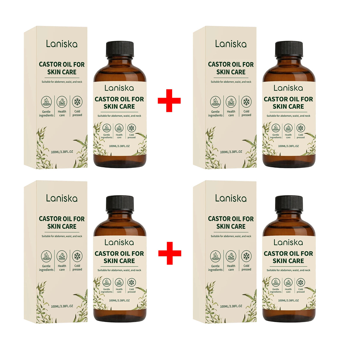 Cold Pressed Castor Oil for Skin Hydration and Massage