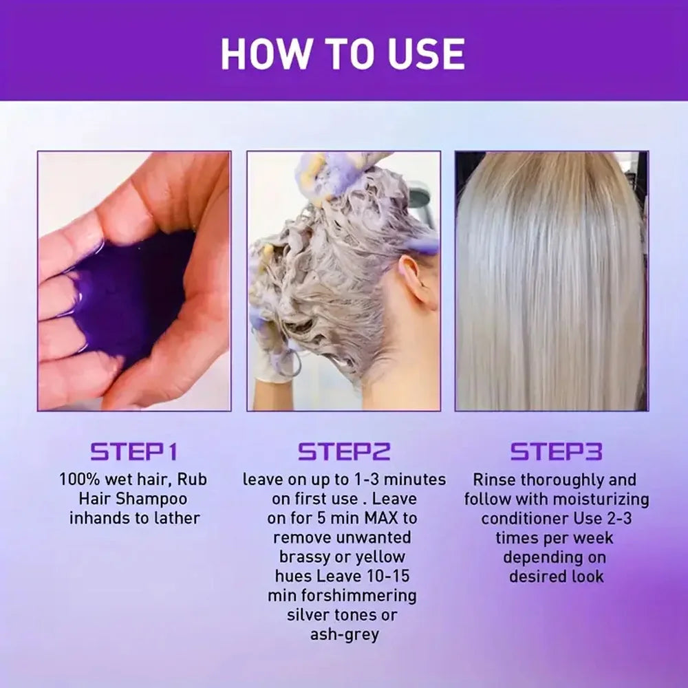 Keratin Purple and Blue Hair Mask for Removing Yellow and Orange Tones