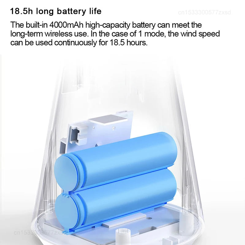 Mijia Desktop Fan Rechargeable Portable Cooling Table Fan 2 in 1 - 4