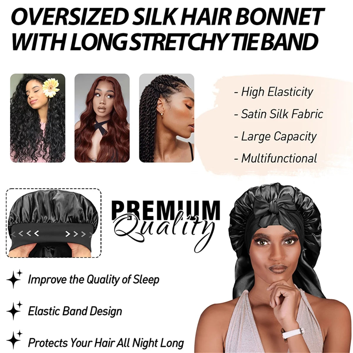 Rinse Free Braid Shampoo and Foam Mousse Set with Nightcap - 14