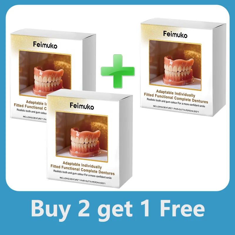 Comfort Fit Denture and Teeth Veneer Set for Immediate Smile Enhancement - 17