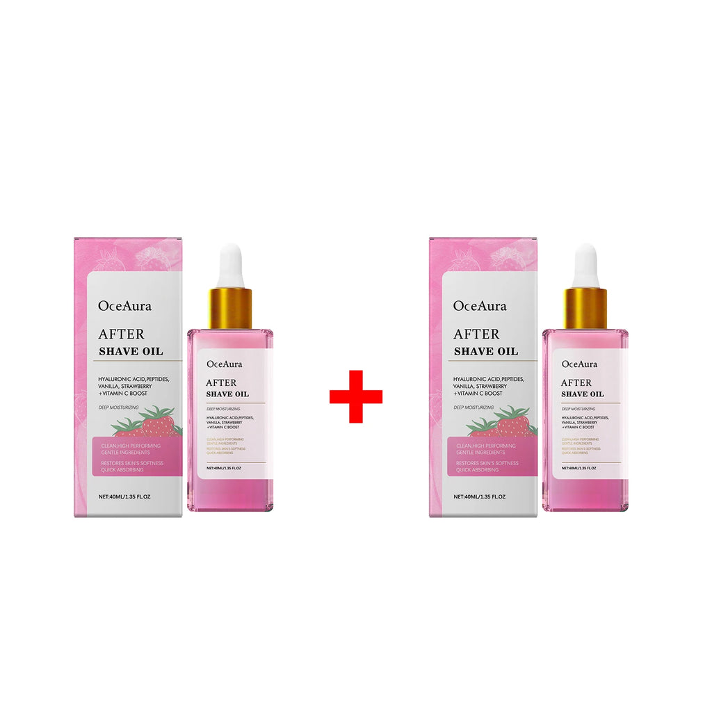 Strawberry Soothing After Shave Oil for Skin Irritation and Redness
