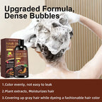 YUITIKUE 3in1 Light Brown Hair Dye Shampoo Gray Coverage Hair Color