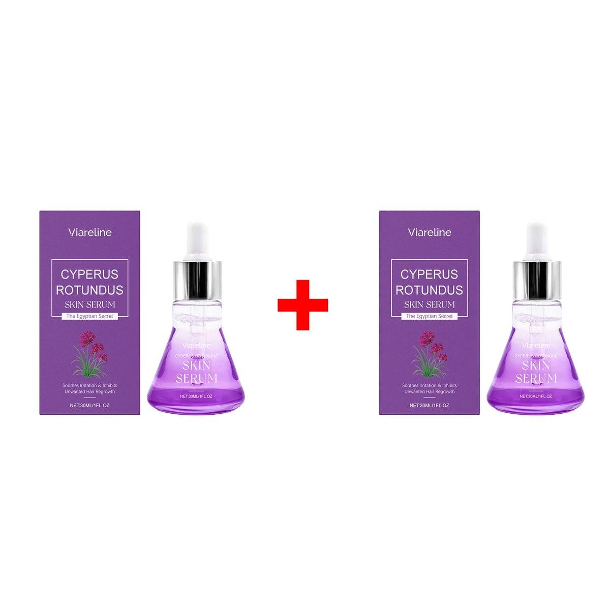 Cyperus Rotundus Hair Growth Inhibitor and Skin Soothing Serum