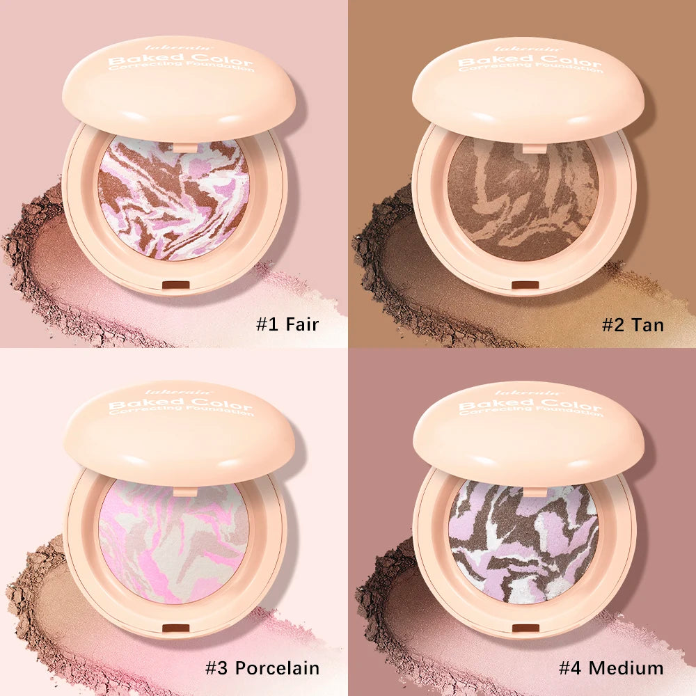 Baked Color Correcting Face Powder Foundation