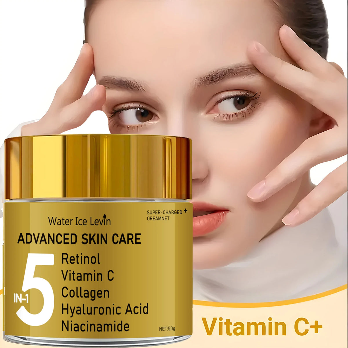 5-in-1 Facial Moisturizing Cream with Vitamin C Retinol and Collagen