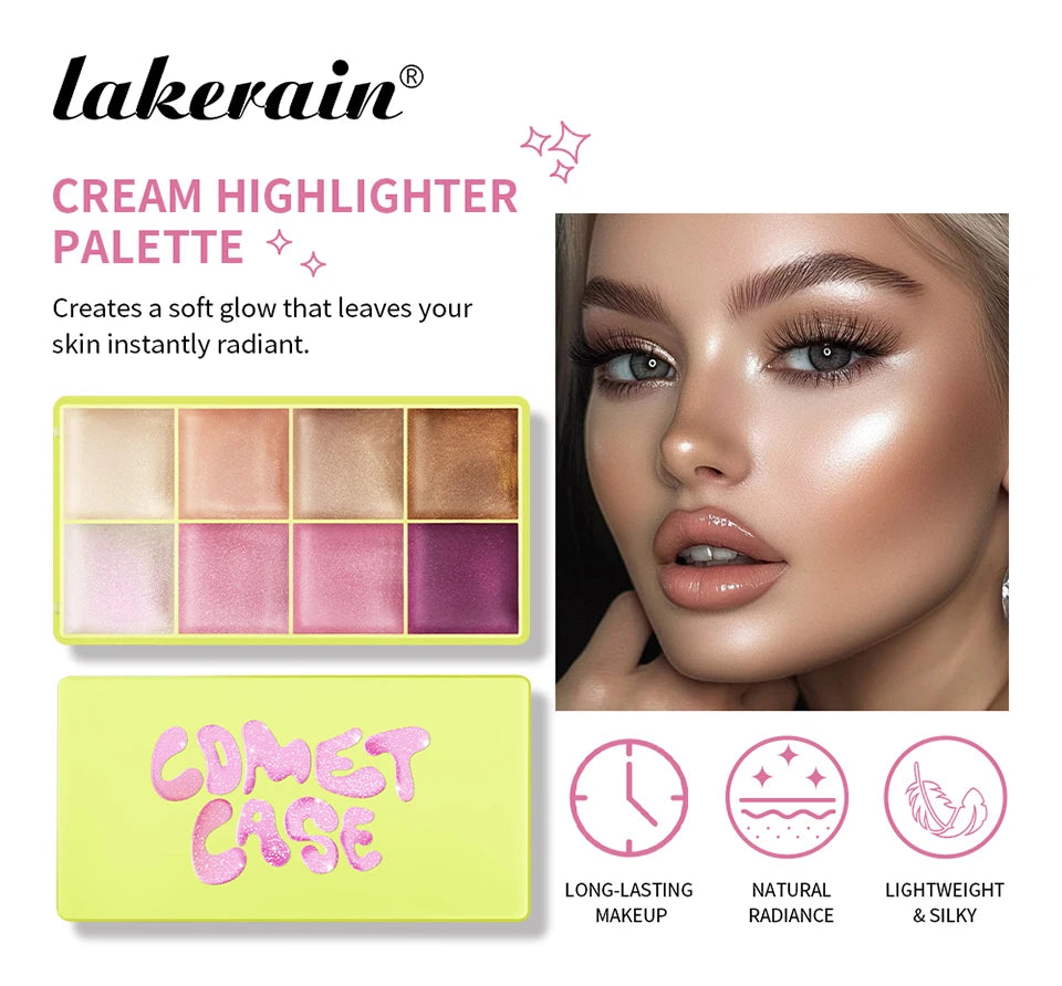 8-Color Cream Blush and Contour Palette - 31