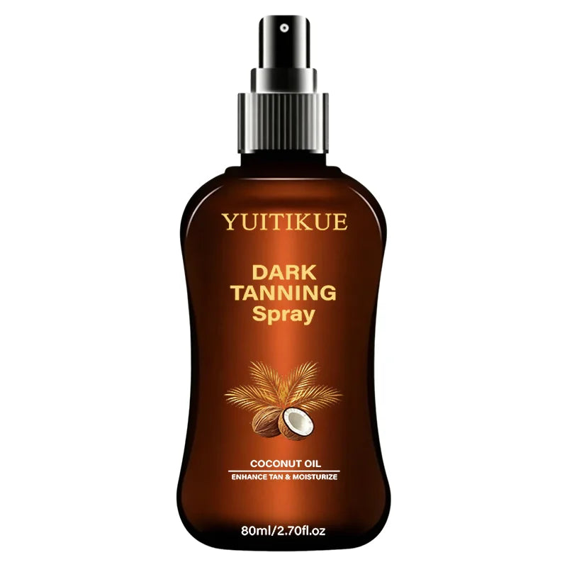 YUITIKUE Hydrating Coconut Dark Tanning Mist Self Tanning Spray 80ml - 11