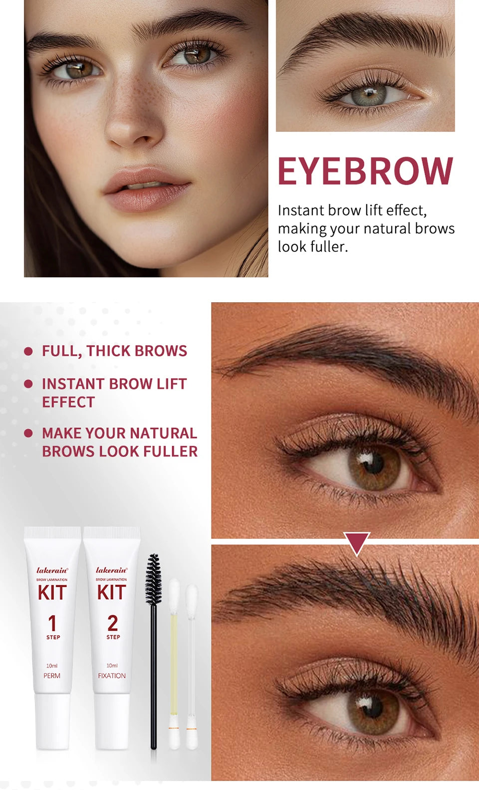 Professional Eyebrow Lamination Kit for Full and Defined Brows