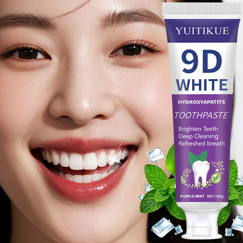 YUITIKUE Purple Teeth Whitening Toothpaste Stain Removal 100g - 1