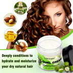 Black Castor Oil Hair Curl Cream Moisturizing Frizz Control 100g