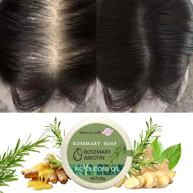 Rosemary Shampoo Bar Hair Strengthening and Moisturizing Cleansing Soap - 5