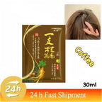 3 in 1 Black Hair Dye Shampoo for Gray Hair Coverage