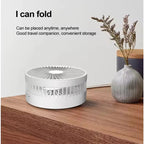 Portable Foldable USB Rechargeable Cooling Fan with Remote Control