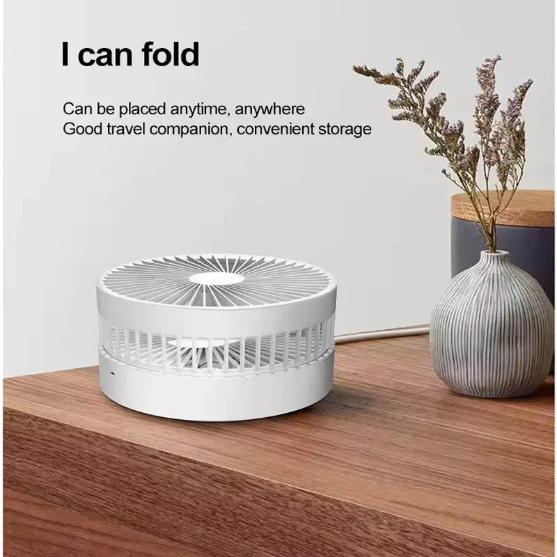 Portable Foldable USB Rechargeable Cooling Fan with Remote Control