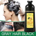 Natural Ginger Herbal Hair Dye Shampoo 500ml for Gray Hair Coverage