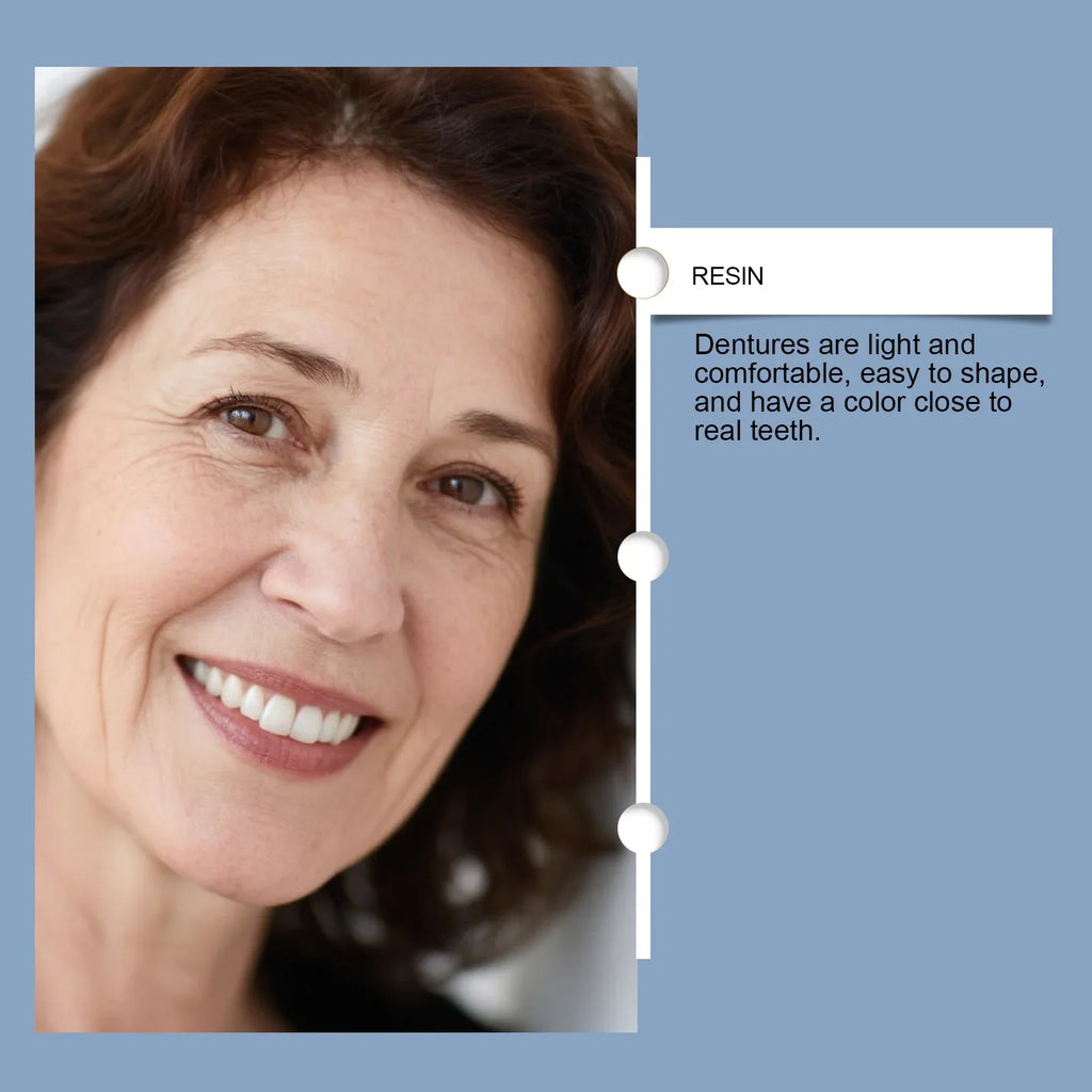 Temporary Realistic Denture Set for Missing Teeth and Gaps