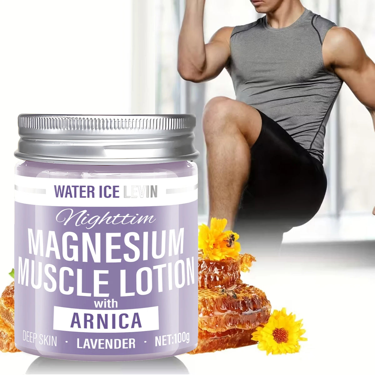 Magnesium Muscle Recovery Lotion with Hyaluronic Acid & Lavender 100g