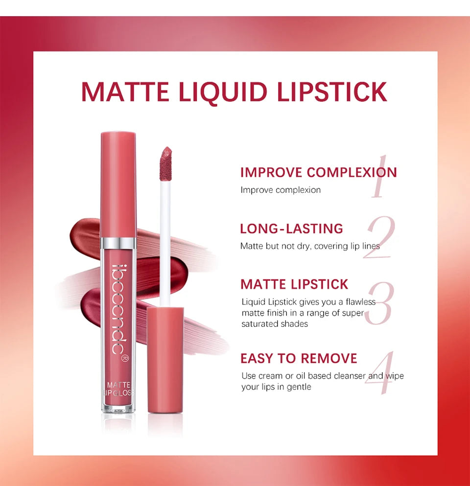 Matte Waterproof Liquid Lipstick - 15