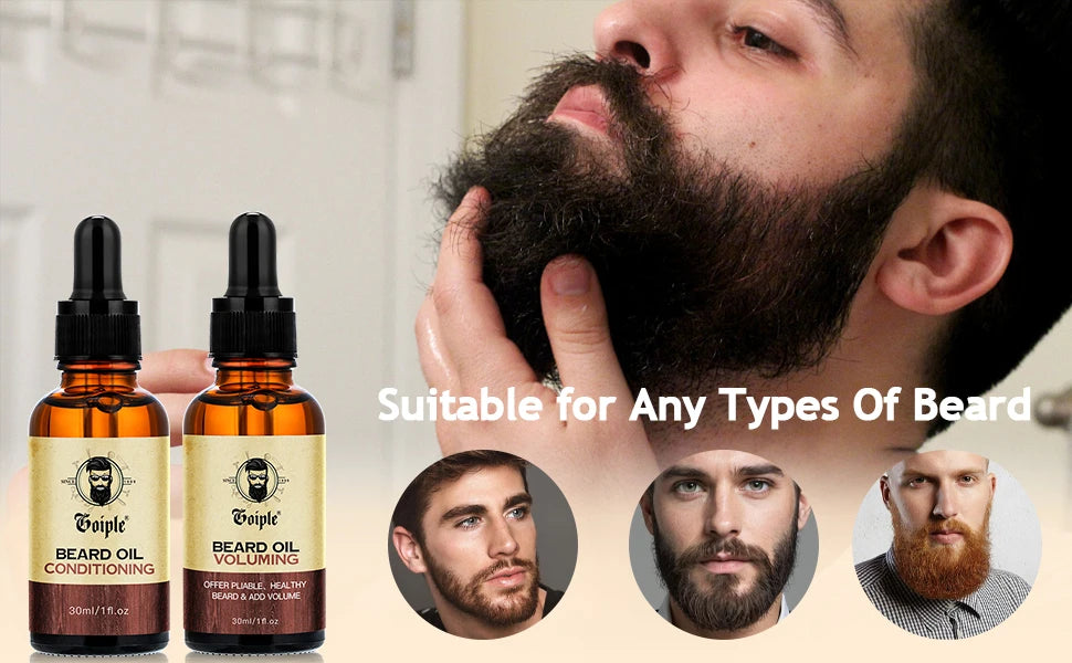 Goiple Beard Volumizing and Conditioning Oil Set for Men 2pcs - 7