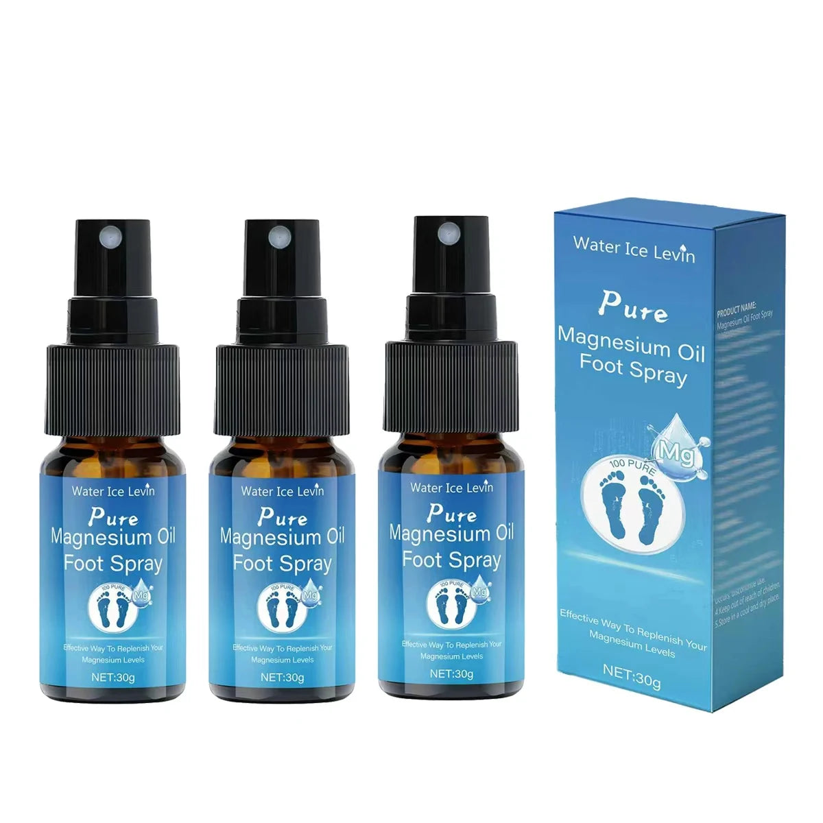 Pure Magnesium Oil Foot Spray with Vitamin E Moisturizing Skin Care - 8
