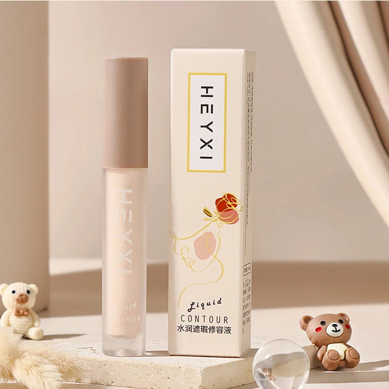 HEYYXI Waterproof Liquid Concealer Natural Medium Coverage Makeup