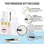 100ml Eyelash Extension Shampoo Foam Cleanser with Cleaning Tool Kit