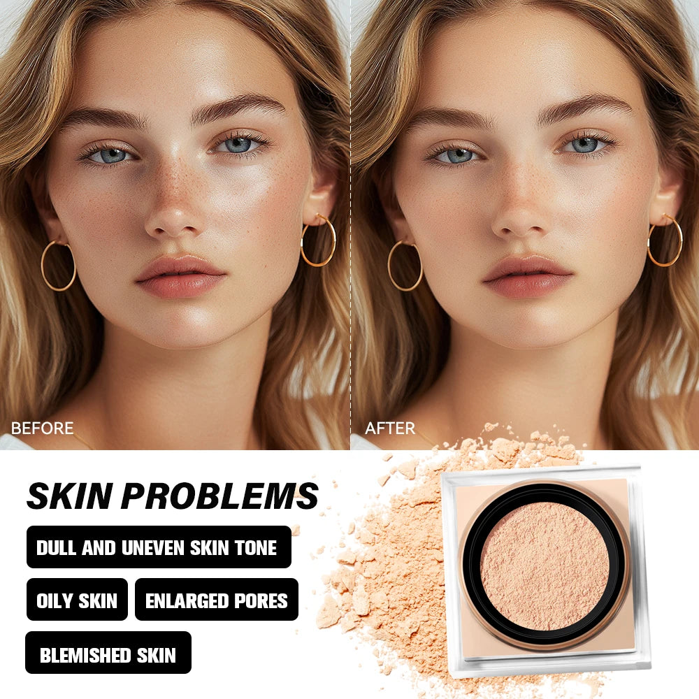 Matte Finish Oil-Control Setting Powder for All Skin Types