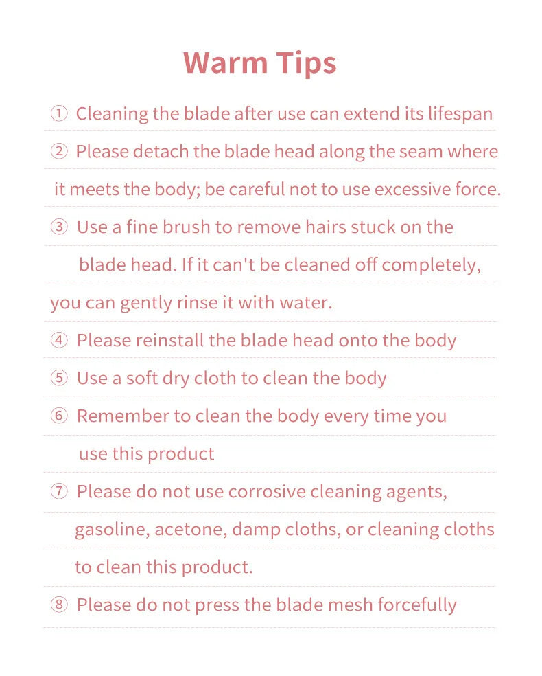 Electric Women's Body Hair Shaver and Bikini Trimmer