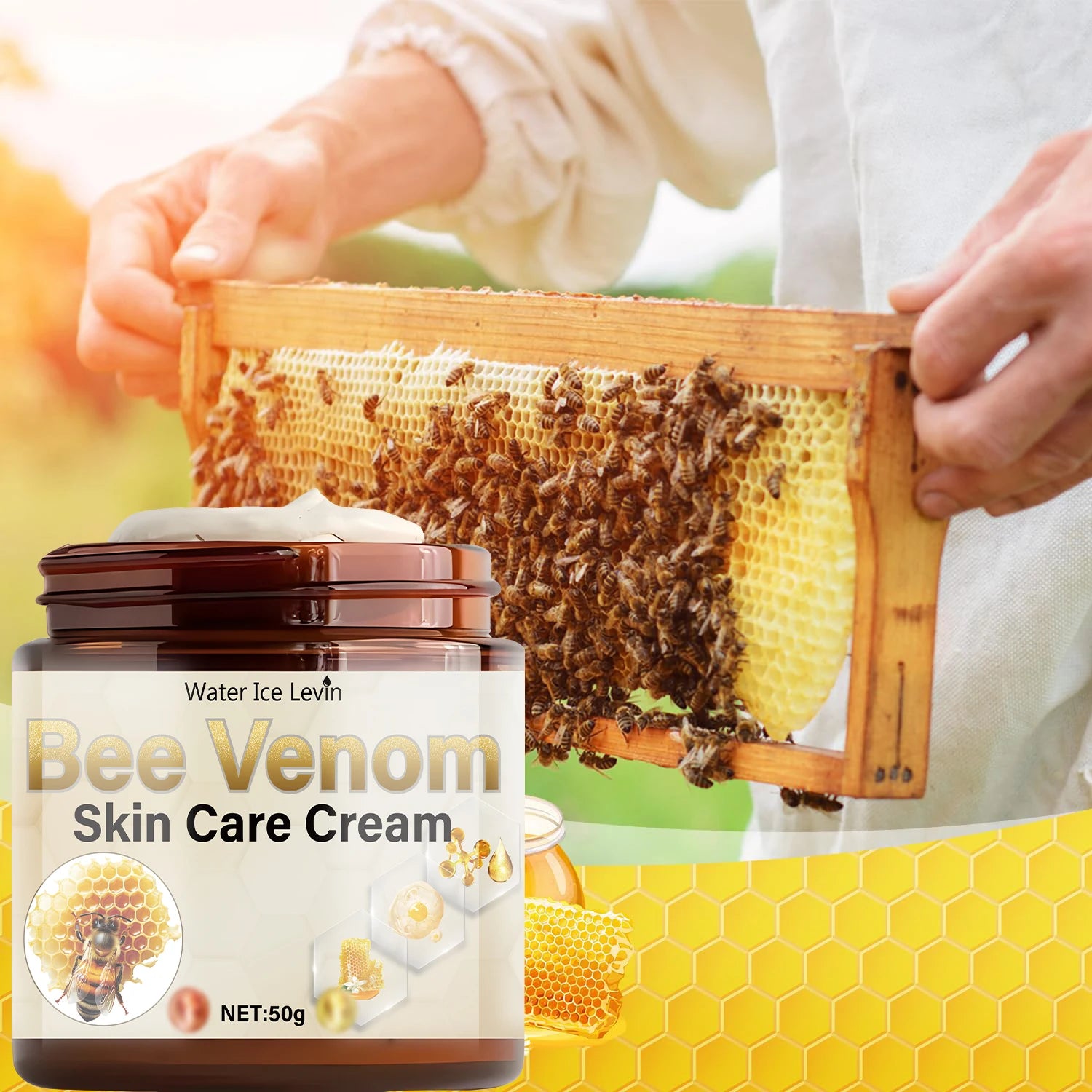Bee Venom Anti Aging Face Cream Firming Moisturizer for Wrinkles - 10