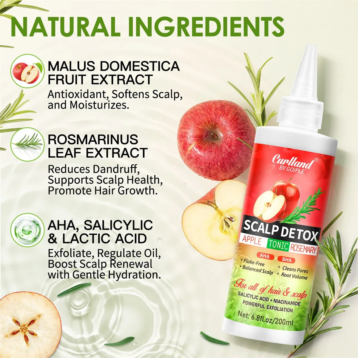 Goiple Apple Cider Vinegar Shampoo and Scalp Detox Treatment Set - 12