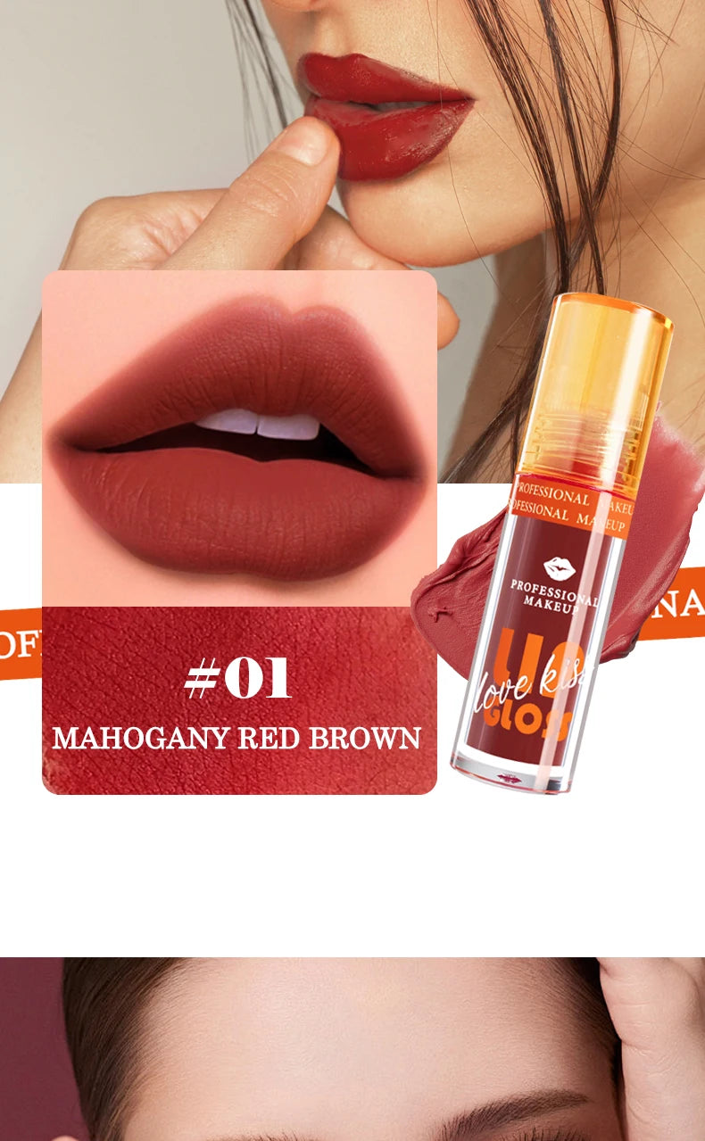 Matte Lip Gloss Waterproof Long Lasting Liquid Lipstick Berry Shades