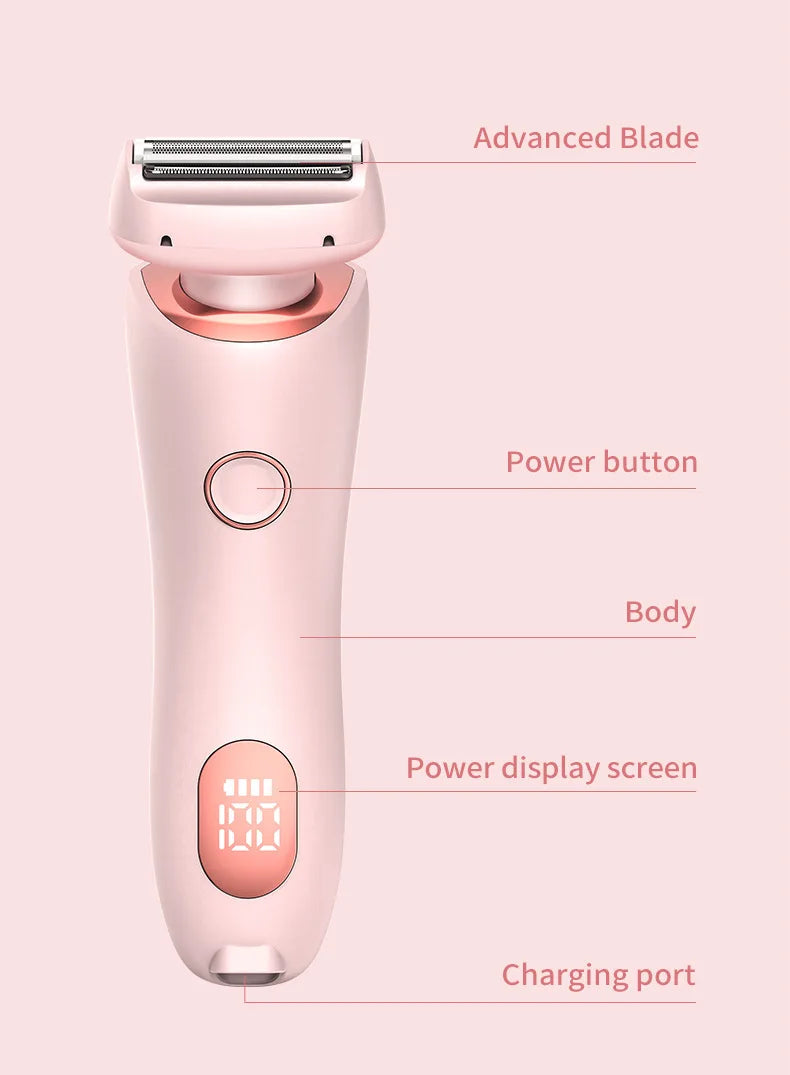 Electric Women's Body Hair Shaver and Bikini Trimmer - 14