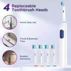 Rechargeable Electric Toothbrush with 5 Cleaning Modes