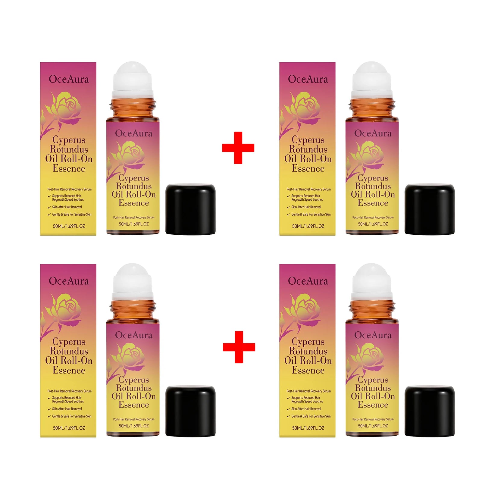 Cyperus Rotundus Roll-On Essence for Post-Hair Removal Skin Soothing - 13