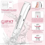 2-in-1 Waterproof Electric Bikini Trimmer and Body Shaver