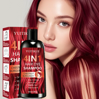 Chestnut Burgundy 4 in 1 Instant Hair Dye Shampoo 100ml